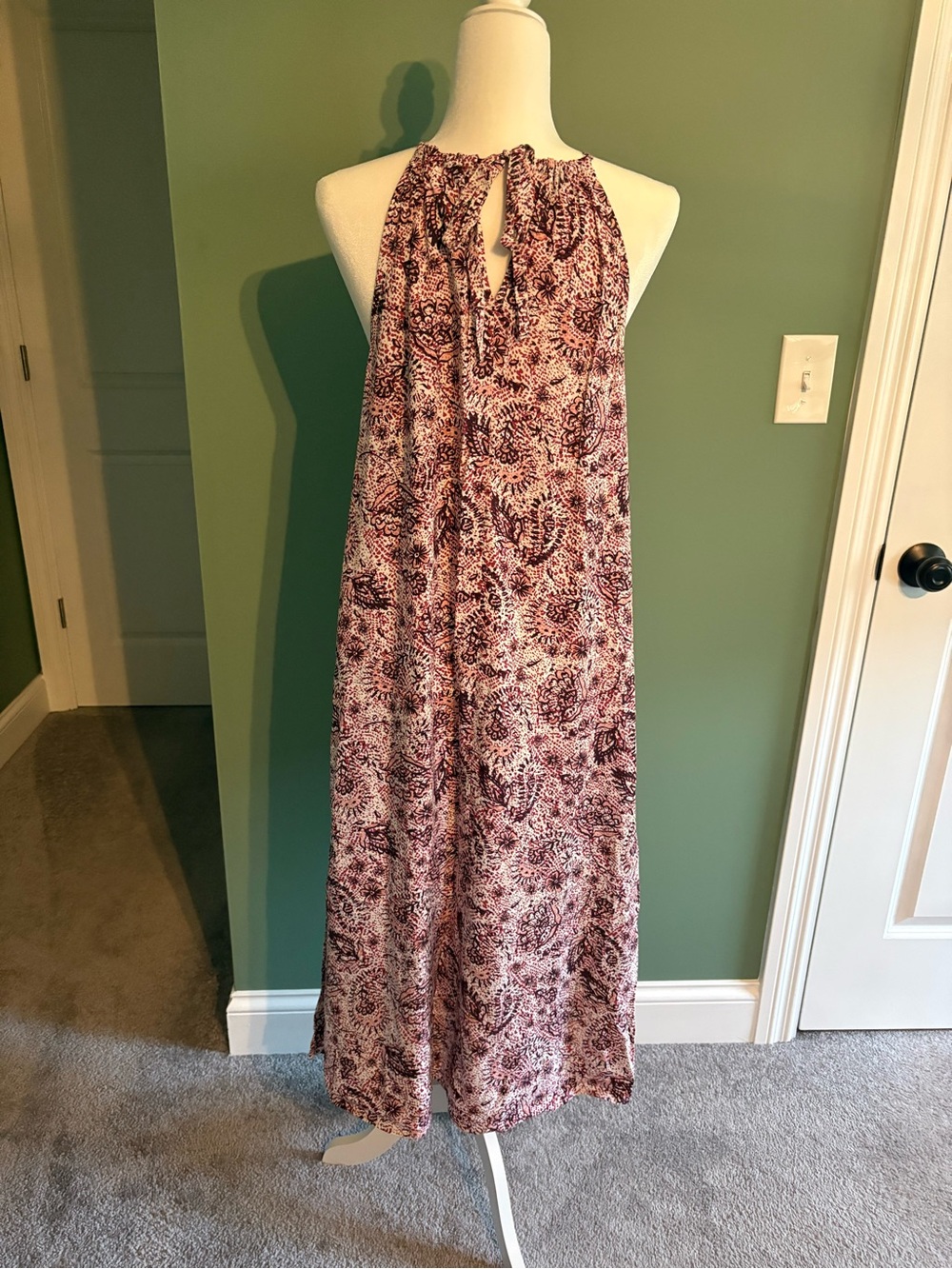 GAP Floral Sleeveless Maxi Dress - Red and White